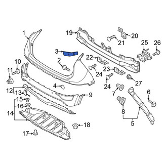 Kia OE - Front Right Upper Outer Bumper Cover Bracket