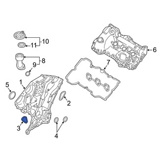 Kia OE - Left Engine Timing Cover Gasket