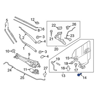 Kia OE - Washer Fluid Reservoir Bolt