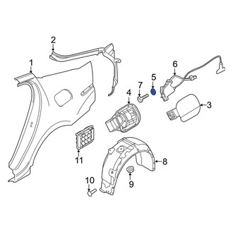 Kia OE - Fuel Filler Door Lock Actuator Grommet