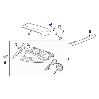 Kia OE - Lower Tail Light Clip
