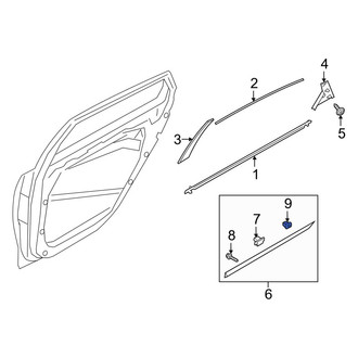 Kia OE - Door Molding Clip