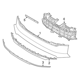 Kia OE - Grille & Components (Without Digital Lighting), (Light / Light Long Range / Wind)