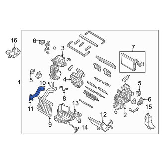 Kia OE - Front Heater Core Access Cover