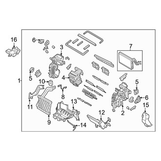 Kia OE - Air Conditioner & Heater - Front Evaporator