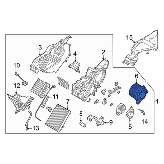 Kia OE - Rear HVAC Blower Motor Assembly