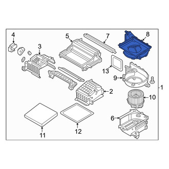 Kia OE - Upper HVAC Blower Motor Housing