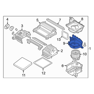 Kia OE - Center HVAC Blower Motor Housing
