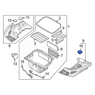 Kia OE - Radiator Support Access Cover Cap