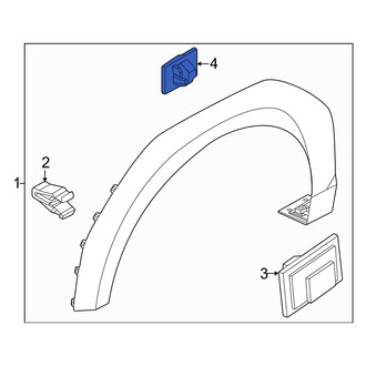 Kia OE - Wheel Arch Molding Clip