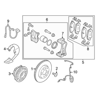 Kia OE - Front Suspension - Brake Components (AWD)