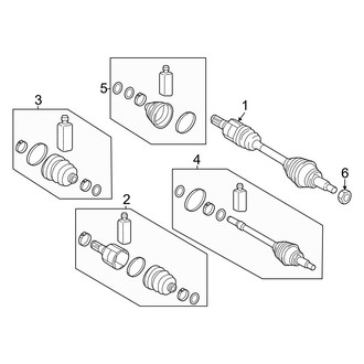 Kia OE - Front Suspension - Drive Axles (AWD)