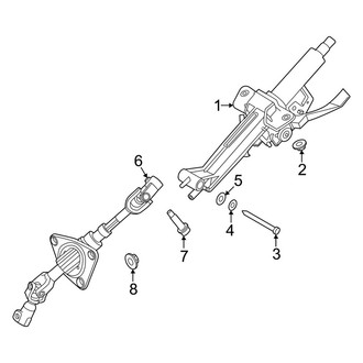 Kia OE - Steering Column Assembly (W/O Power Telescoping), (Light / Light Long Range / Wind)