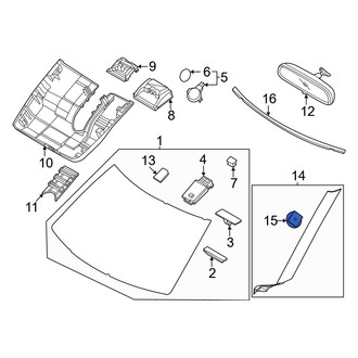Kia OE - Windshield Molding Clip