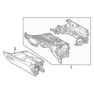 Kia OE - Instrument Panel - Glove Box (With Slider), (GT-Line / Land)