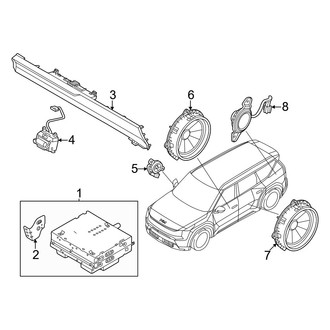 Kia OE - Instrument Panel - Sound System (W/O Premium Audio), (Light / Light Long Range / Wind)