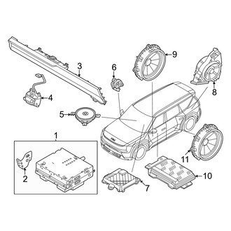 Kia OE - Instrument Panel - Sound System (With Premium Audio), (GT-Line / Land)