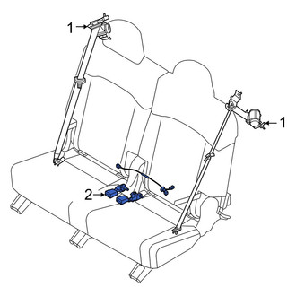 Kia OE - Center Left Seat Belt Receptacle