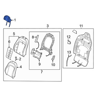 Kia OE - Center Left Headrest