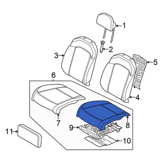 Kia OE - Front Left Rearward Seat Cushion Foam