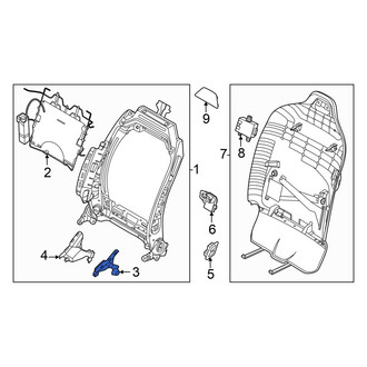 Kia OE - Front Left Seat Hinge Cover