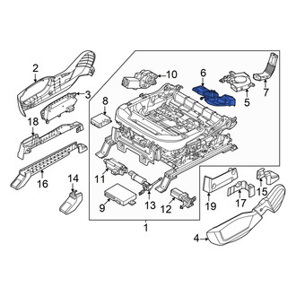 Kia OE - Front Left Forward Climate Controlled Seat Duct