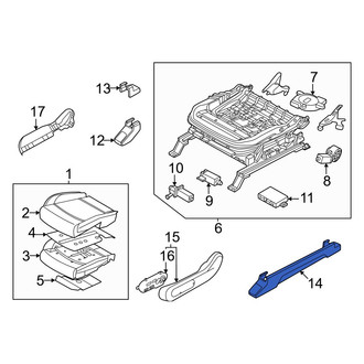 Kia OE - Front Left Outer Seat Track Cover