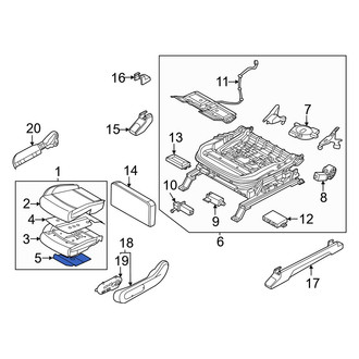 Kia OE - Front Left Lower Climate Controlled Seat Duct