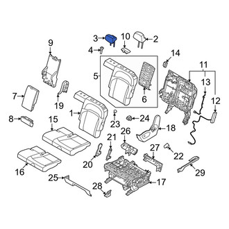 Kia OE - Center Left Headrest