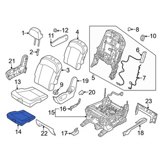 Kia OE - Center Left Seat Cushion Pad