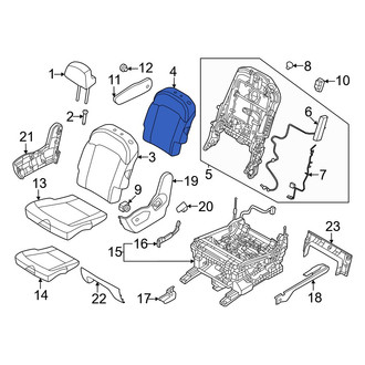 Kia OE - Center Left Seat Back Cushion