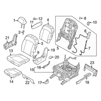 Kia OE - Seats & Tracks - Second Row Seats (Driver Side, With Captain Chairs, W/O Leg Extention), (Light Long Range)