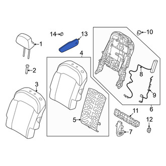 Kia OE - Center Right Seat Armrest