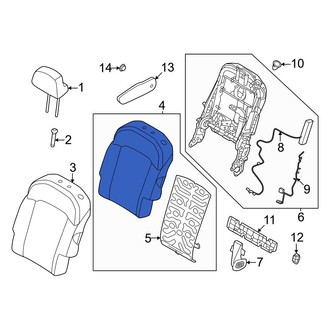 Kia OE - Center Right Seat Back Cushion
