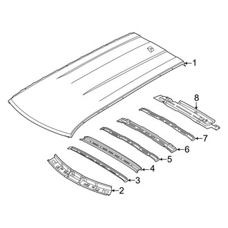 Kia OE - Roof & Components (W/O Sunroof), (Light / Light Long Range)