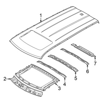 Kia OE - Roof & Components (Without Rear Sunroof, with Sunroof), (Light Long Range)