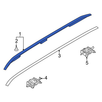 Kia OE - Left Roof Luggage Carrier Side Rail