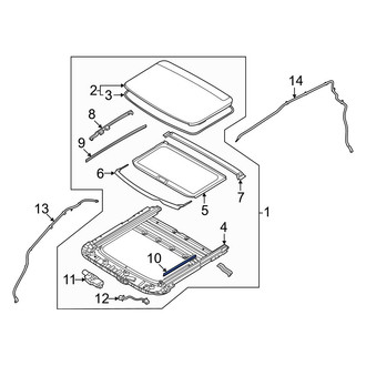 Kia OE - Front Left Sunroof Opening Trim