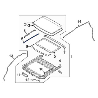 Kia OE - Sunroof Frame Seal