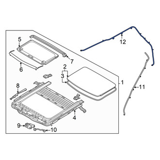 Kia OE - Rear Right Sunroof Drain Hose