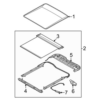 Kia OE - Roof - Sunroof (With Rear Sunroof, with Sunroof, Rear)