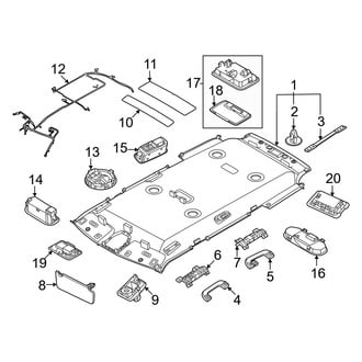 Kia OE - Roof - Interior Trim (W/O Sunroof), (Light / Light Long Range)