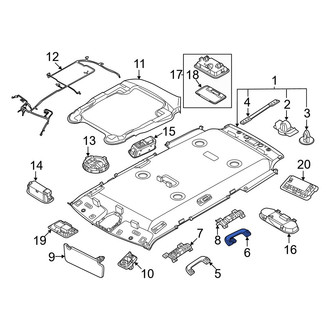 Kia OE - Rear Left Interior Grab Bar