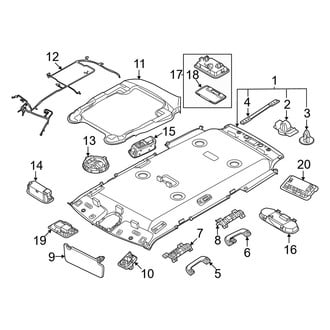 Kia OE - Roof - Interior Trim (With Rear Sunroof, with Sunroof)