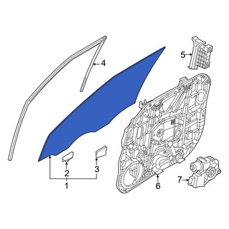Kia OE - Front Right Door Glass