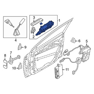 Kia OE - Front Left Inner Interior Door Handle