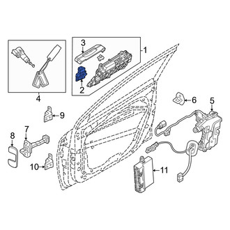 Kia OE - Front Left Door Latch Assembly