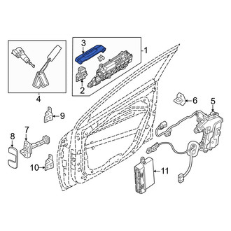 Kia OE - Front Left Exterior Door Handle Cover