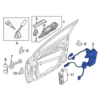 Kia OE - Front Left Door Lock Actuator Motor