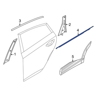 Kia OE - Front Left Door Belt Molding
